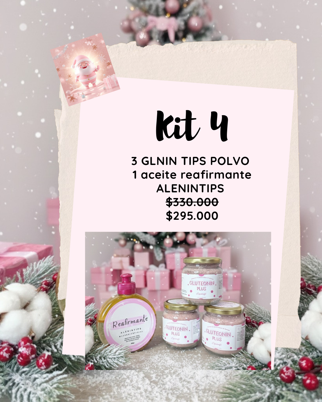 COMBOS CAPILARES, GLNIN Y REAFIRMANTE DICIEMBRE + envío gratis