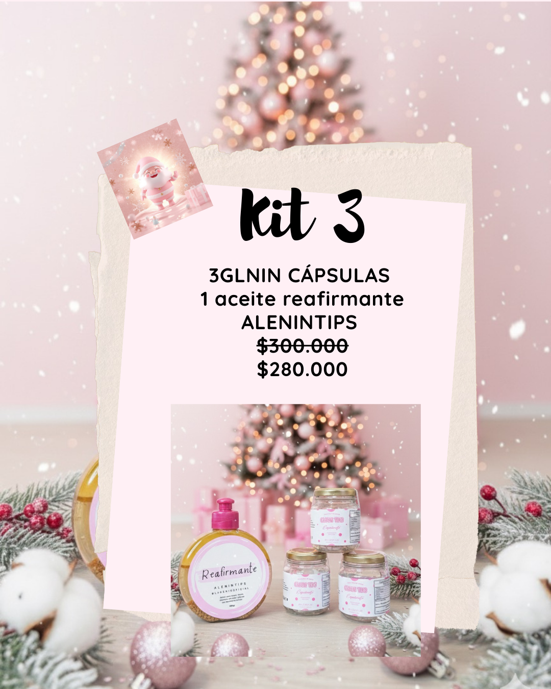 COMBOS CAPILARES, GLNIN Y REAFIRMANTE DICIEMBRE + envío gratis