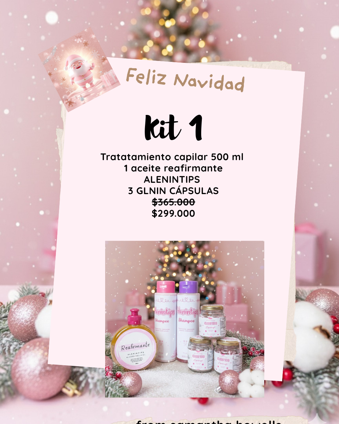 COMBOS CAPILARES, GLNIN Y REAFIRMANTE DICIEMBRE + envío gratis