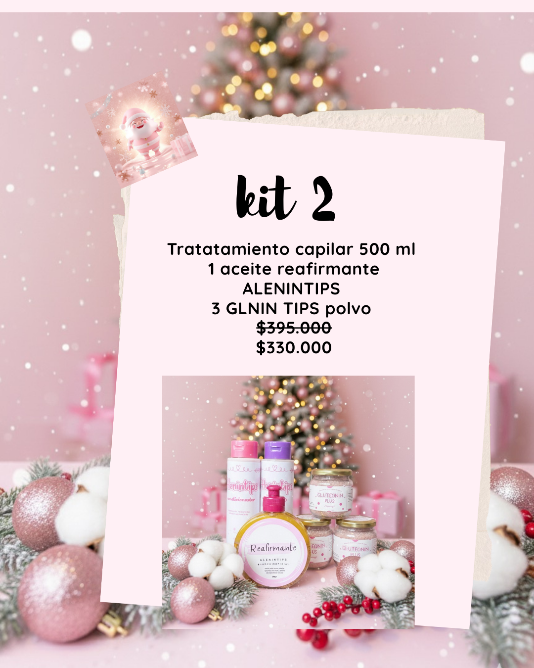 COMBOS CAPILARES, GLNIN Y REAFIRMANTE DICIEMBRE + envío gratis